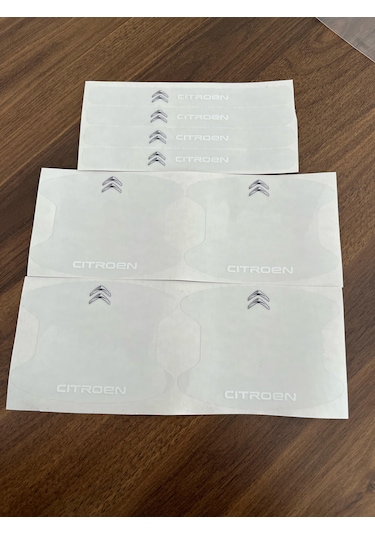 Citroen Marka Araçlar İçin Kapı Kolu Çizik Önleyici 8'li Set
