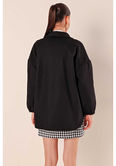 Gabria Balon Kol Ceket Siyah