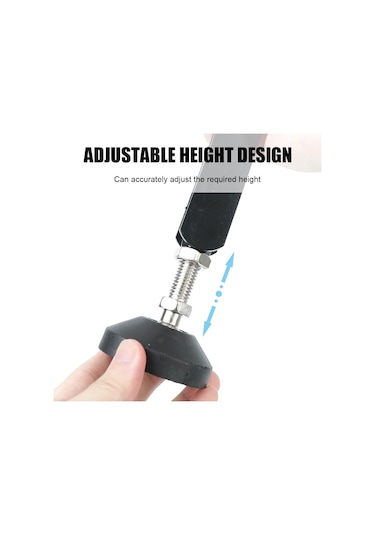 Motosiklet Krikosu Kickstand Tekerlek Desteği Yan Stand - Siyah