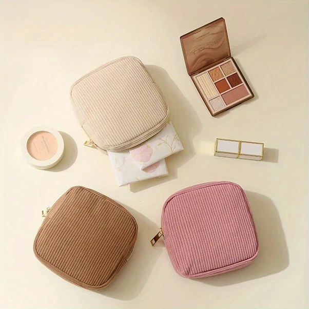 Gateesat Kadınlar İçin Gri Hafif Seyahat Makyaj Çantası - Çok Bölmeli Kozmetik Saklama Gri