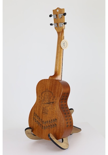 havana siyah renk ukulele akor cetveli tablosu stickeri etiketi