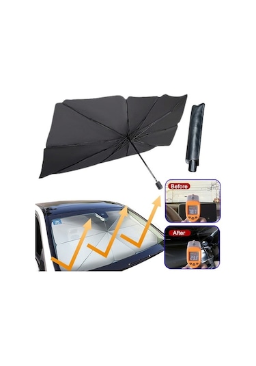 Tongxida Arac Ön Cam Güneş Uv Koruma Şemsiye Otomatik Güneşlik - Pencere Koruyucu S