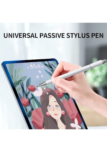 Moveevo Siyah Metal Dürtü Hassas Kalem: İos/android Uyumlu, El Yazısı Ve Dokunmatik İşlevi - 3'ü Bir Arada Stilus