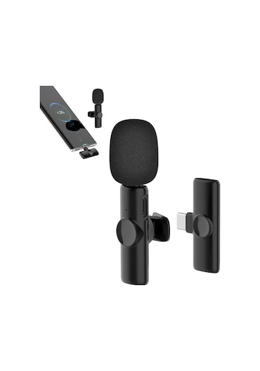 K11 Type-C Android Youtube Tiktok Yayın Kablosuz Yaka Mikrofonu