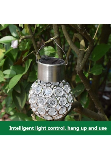 Cbtx Bahçe Aydınlatma 2 Adet Güneş Içi Boş Top Sarkık Lamba Dekoratif Bahçe Lambası Renkli Işık