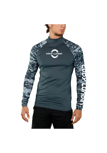 Prosperlink Erkek Uv Koruma Sörf Tişörtü - Plaj Ve Dalış İçin Sıkıştırma Mayoerkek Çocuk Koyu Gri