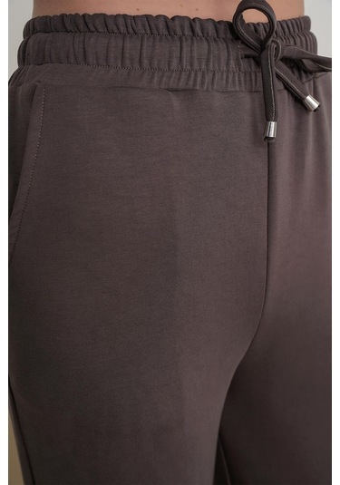 4785 Kadın Premium Modal Palazzo Dökümlü Bol Paça Pantolon Kahve Kahve