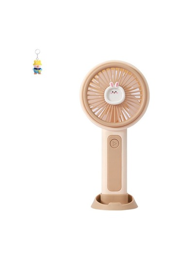Karikatür El Küçük Fan Usb Taşınabilirüçvites Rüzgar Meyve Masaüstü Mini Fan Eyı6eb Bej