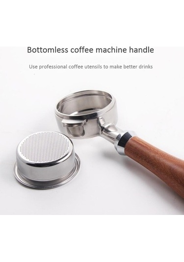 Flybuy 58mm Paslanmaz Çelik Dipsiz Portafilter, Nuova Kahve Makinesi Aksesuarı, Profesyonel Filtre Sepeti