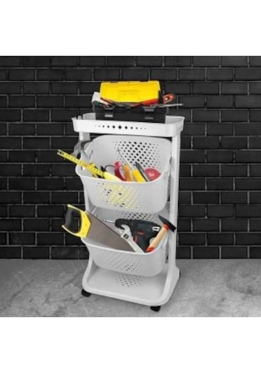 İki Katlı Organizer Sepet - Sebzelik COSTP747G