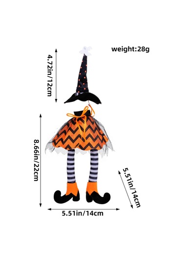 Suntek Cadı Şapkası Cadılar Bayramı Şarap Şişesi Turuncu