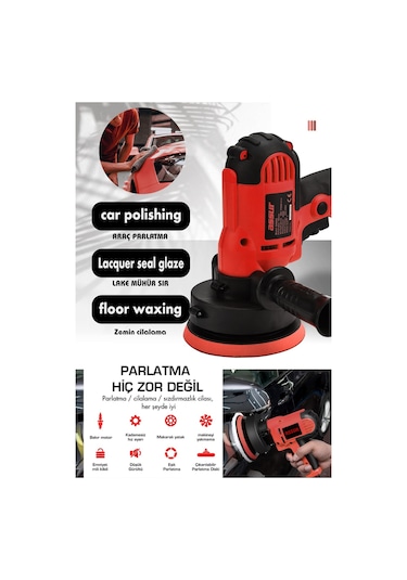 Assur Pro 450w Elektrikli 125mm Dikey Polisaj Zımpara Makinesi-2575