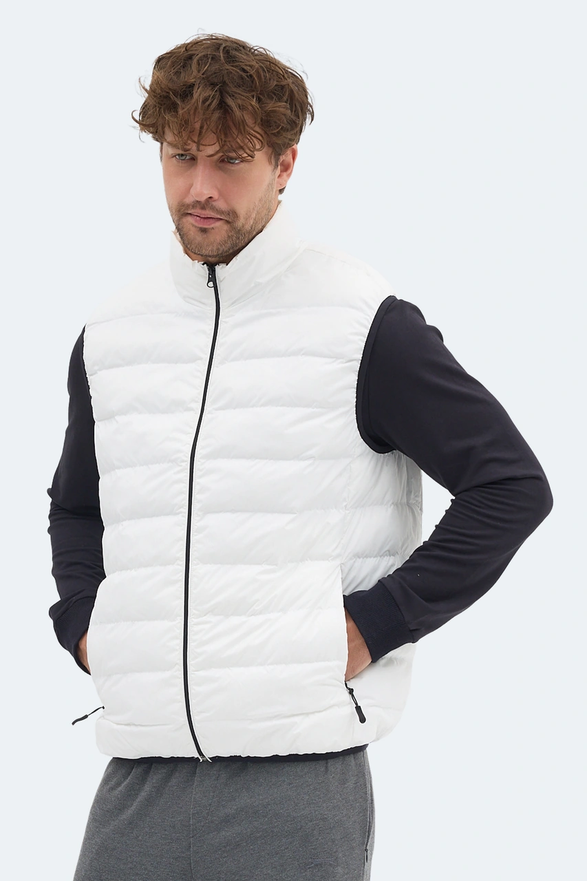 Slazenger Barros Erkek Ekru Yelek Ekru