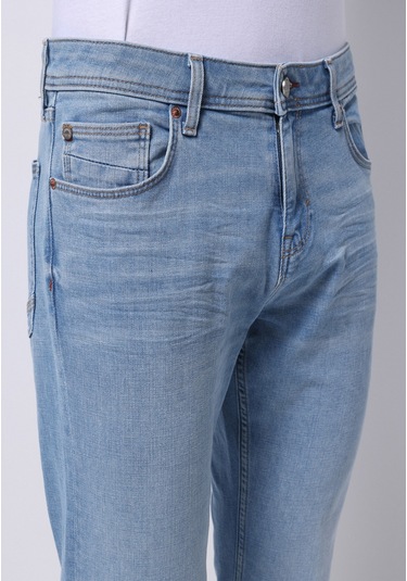 Colins Straight Fit Düşük Bel Düz Paça Erkek İndigo Ecologic Jean Pantolon Cl1074730 Q1.v1 Dn44237 Denim