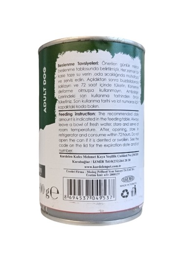 Snow Kuzu Etli Yetişkin Konserve Köpek Maması 6 x 400 G