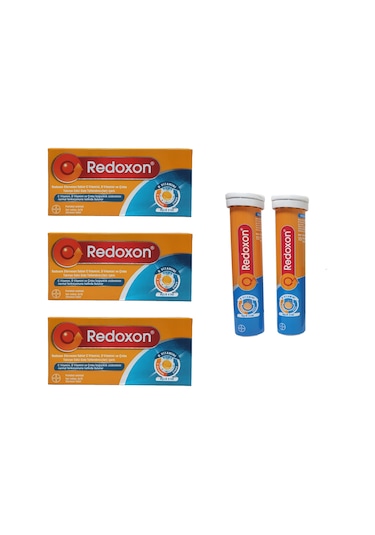 Redoxon 3'Lü Etki C Vitamini D Vitamini Çinko Efervesan 3 x 30 Tablet