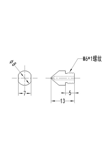 Suntek 1.75mm Filament 3d Yazıcı 0.4mm Için Pirinç Ekstruder