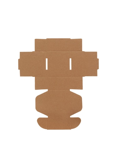 Packanya 8 x 8 x 4 - 100 Adet Kilitli E Ticaret Karton Kargo Kutusu