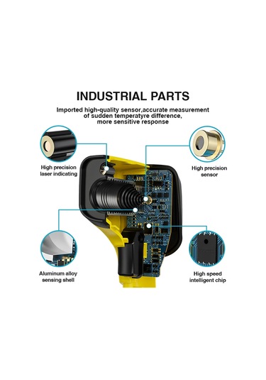 Suofeng Endüstriyel Kızılötesi Termometre - 400-600 C Ölçüm, Temassız, Lcd Ekran, Çok Fonksiyonlu, Yüksek Hassasiyet