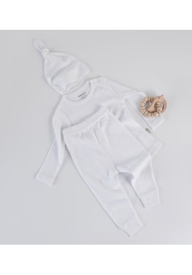 BabyCosy Modal Pantolon & Badi & Şapka Set 001