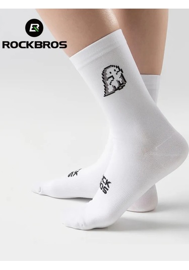 Rockbros Uzun Spor Tayt Çorapları 442914758 Beyaz