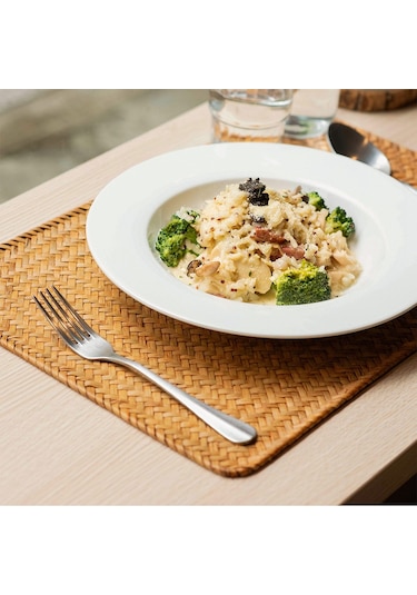 Mutfak Matı Dokuma Amerikan Servisleri 6'lı Set, Doğal Denizotu Isıya Dayanıklı Kahverengi