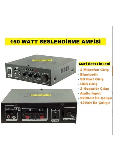 Amfi 150 Watt Seslendirme Amfisi