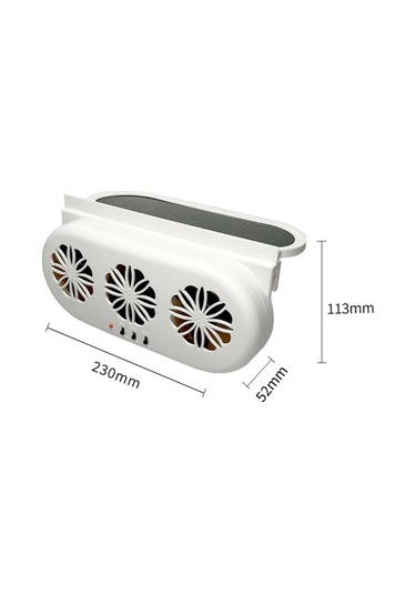 Usb Eklenti Araba Penceresi Egzoz Fanı Araba Hava Sirkülasyonu Soğutma Havalandırma Fanı, Boyut:beyaz