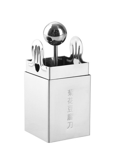 Sones Krizantem Parçalanmış Tofu Bıçak Kalıbı 304 Paslanmaz Çelik Tofu Bıçağı Mutfak Aletleri