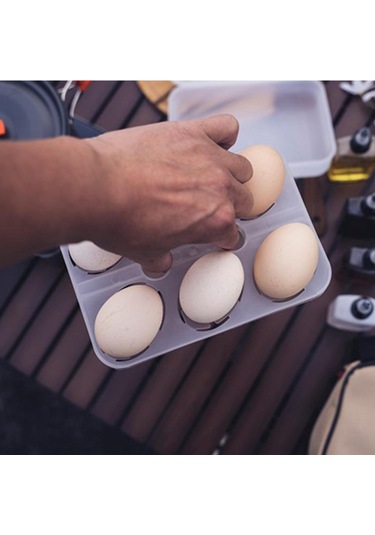 Suntek Sızdırmaz Yumurta Saklama Kutusu 6-ızgara-7,9x5,8x6-inç Beyaz