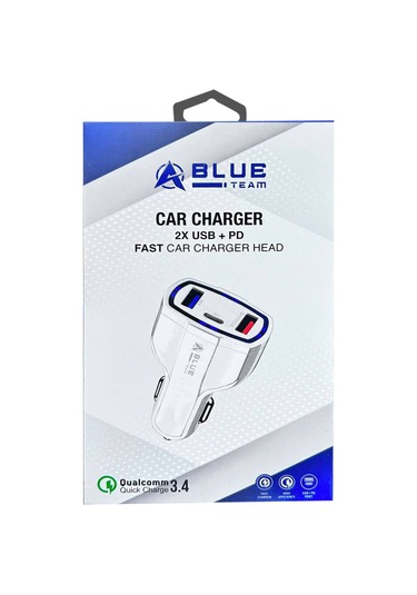 Araç Şarj Adaptörü 2x Usb - Pd Type C Quick Qualcomm 3.4a Hızlı B