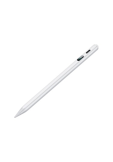 Beyaz Dijital Gösterge Stylus Kalem - Ve Android Tablet/ Telefon Uyumlu, 8-10 Saat Kullanim Süresi, Alüminyum Gövde
