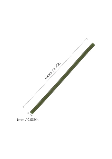 Geeroyoo Balık Tutma Tüpleri Seti - 100 Adet, Dayanıklı Plastik, Koyu Kahverengi, Pratik Ve Kullanışlı Aksesuar