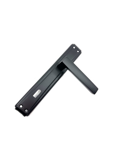 Lama Aynalı Kapı Kolu Mat Siyah Oda