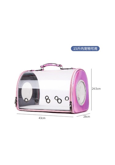 Kedi Nefes Alabilir Uzay Kabini El Çantası-g Pembe