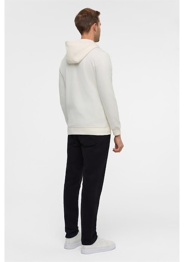SÜVARİ Beyaz Regular Düz Bisiklet Yaka Sweatshirt Beyaz