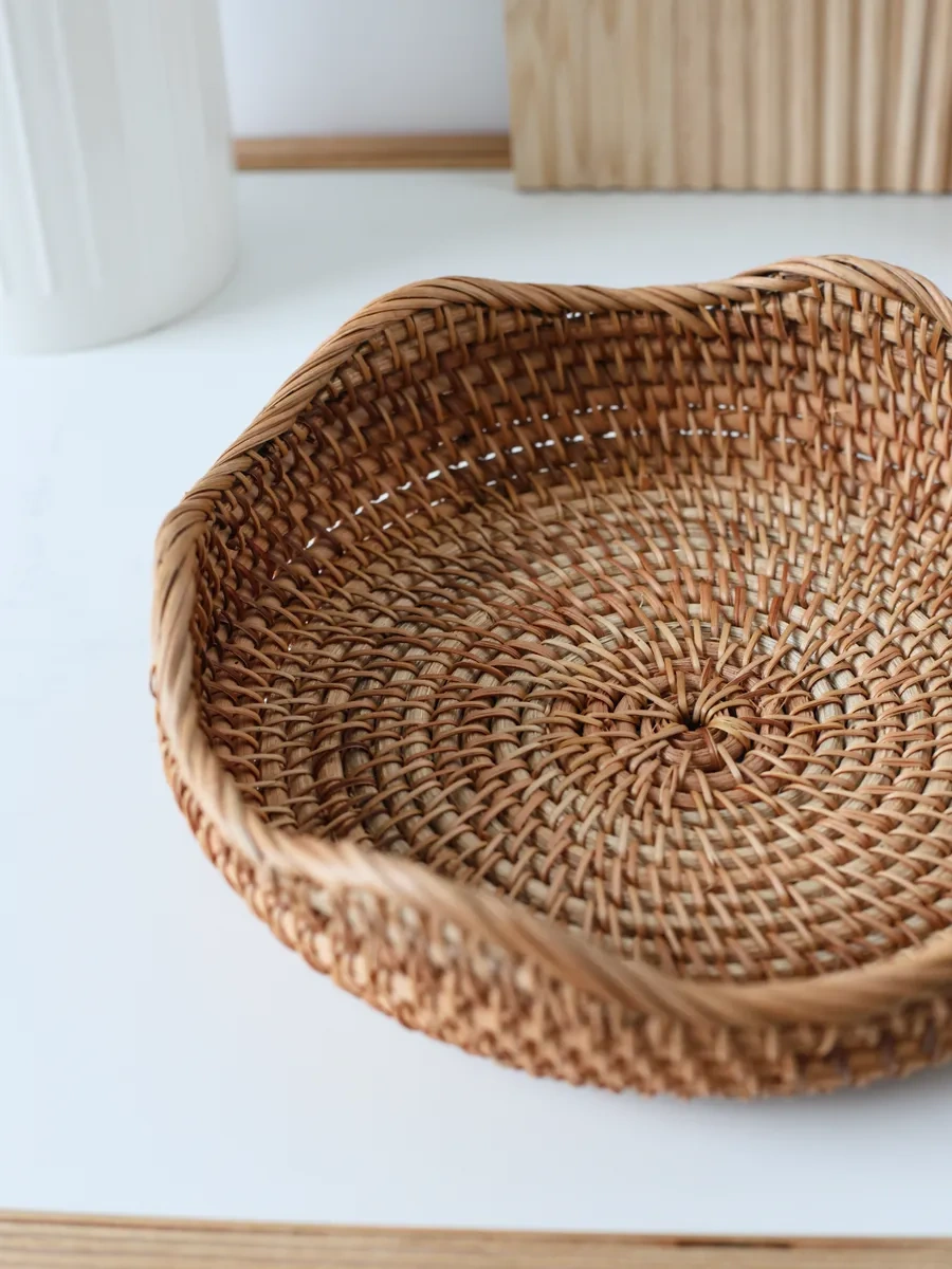 Home Lovers Meyve Ve Küçük Eşyalar İçin Örgülü Saklama Sepeti 280676390 Kahverengi