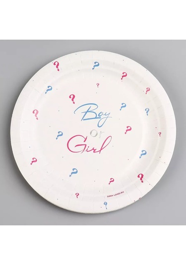 Love Land Cinsiyet Partisi İçin Tek Kullanımlık Parti Tabakları, 12 Kişilik. 177194400 Diğer