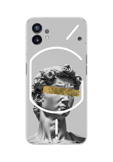 Nothing Phone 1 Uyumlu Modern Hellenistik Davut Baskılı Silikon Kılıf Renkli