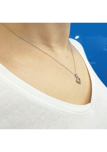 Lova Pırlanta Taşlı Kalp Kolye - 2040140