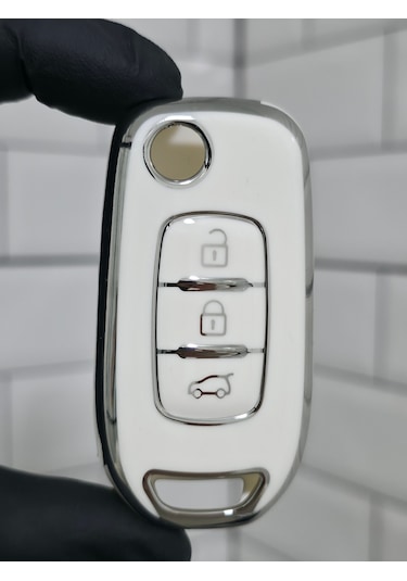 Renault Megane 4 Clio 5 Captur Kadjar Symbol Anahtar Kılıfı Siyah