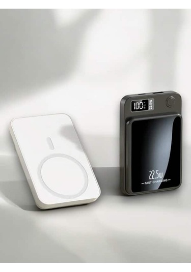 Geniş Uyumluluklu 10.000 Mah Magsafe Kablosuz Hızlı Şarj Powerbank Çok Renkli