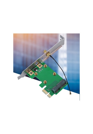Konesam Mini Pcı-e'den Pcı-e'ye Dönüştürücü Kartı - 3.3v/5v Desteği, 12.2cm Baffle, Anten Tesisatı, Çoklu İşletim Sistemi Desteği
