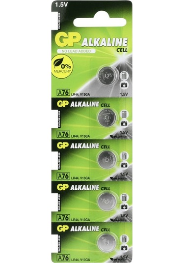 Gp Lr44 A76 1.5v Alkalin Pil 5& 39 Li Paket