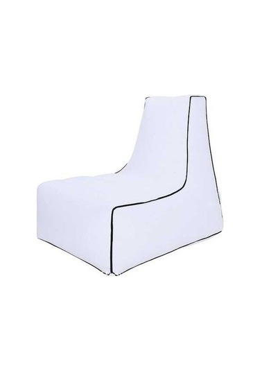 Prestigegoods Şişme Kanepe Yatak Bb1082 Dış Mekan Taşınabilir 70x65x60cm Beyaz Beyaz