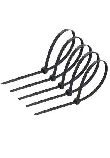 Siyah Kablo Bağı Cırt Kelepçe-nylon66 2.5 X 150mm - Siyah