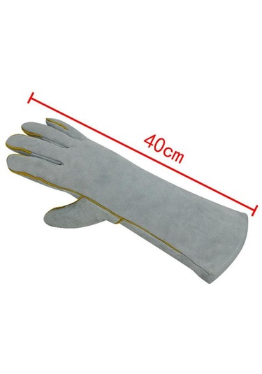 Homyl 1pairs Uzun Kaynak Koruyucu Eldivenler Eller Kaynakçı