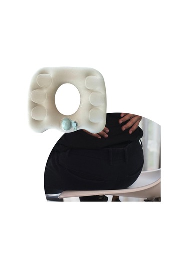 Dolıty Şişme Donut Yastık Koltuk Pedi Seyahat Trenleri Bej Bej Diğer