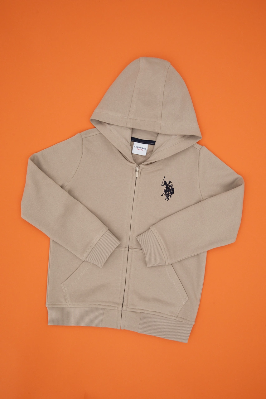 U.s. Polo Assn. Erkek Çocuk Koyu Bej Hırka Örme 50316706-vr088 Koyu Bej