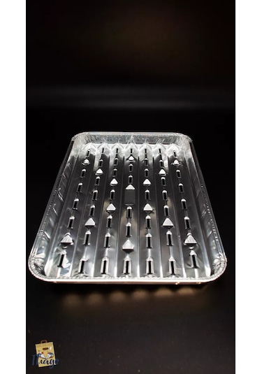 Plado Delikli Alüminyum Pişirme Kalıbı 245364152 Krom